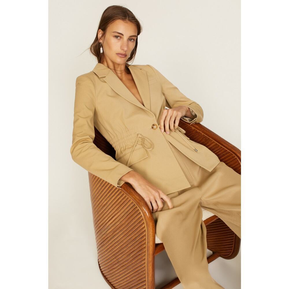 Derek Lam 10 Crosby Arwen Jacket Size 2 Khaki Excellent Condition - Picture 5 of 10